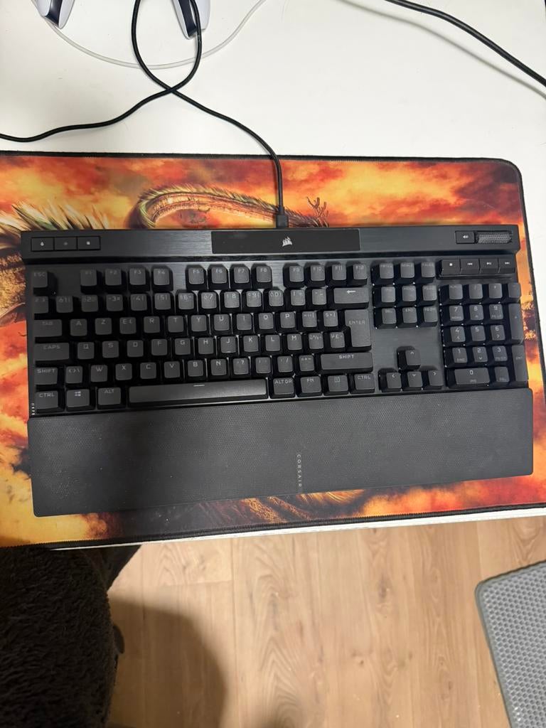 Corsair K70 RGB – Cherry MX Speed Silver – Zo goed als nieuw, Ophalen, Gaming toetsenbord, Azerty, Zo goed als nieuw