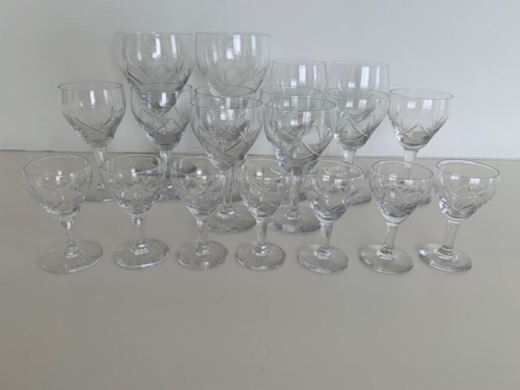 Oud glasservies, Ophalen