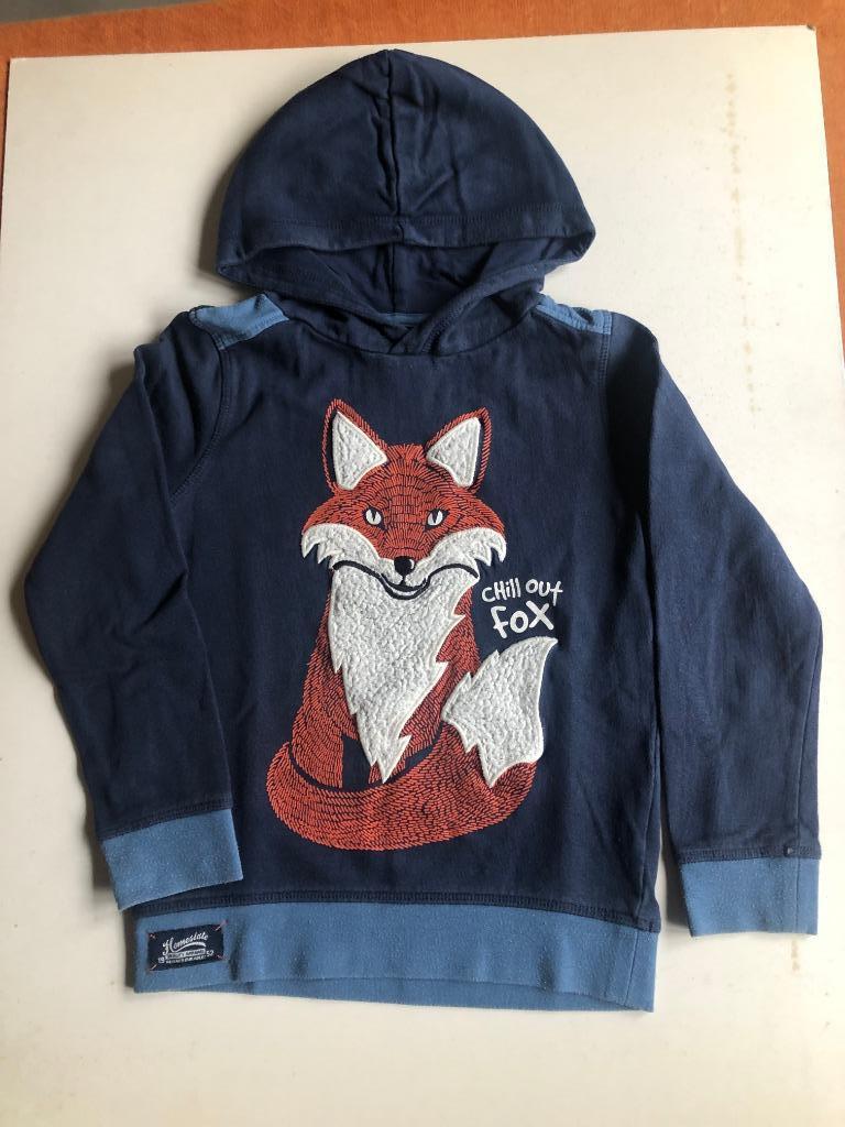 Sweater met kap met vossenprint M.128 Merk: Palomino, C&A, Jongen of Meisje, Trui of Vest, Ophalen of Verzenden