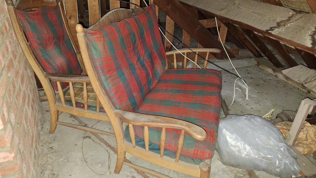 1 fauteuil 2 places et fauteuil 1 place, Maison & Meubles, Fauteuils, Enlèvement, Utilisé, Tissus