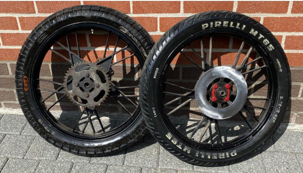 Yamaha RD/MX wielen met remplaten 50/ 80 cc, Enlèvement