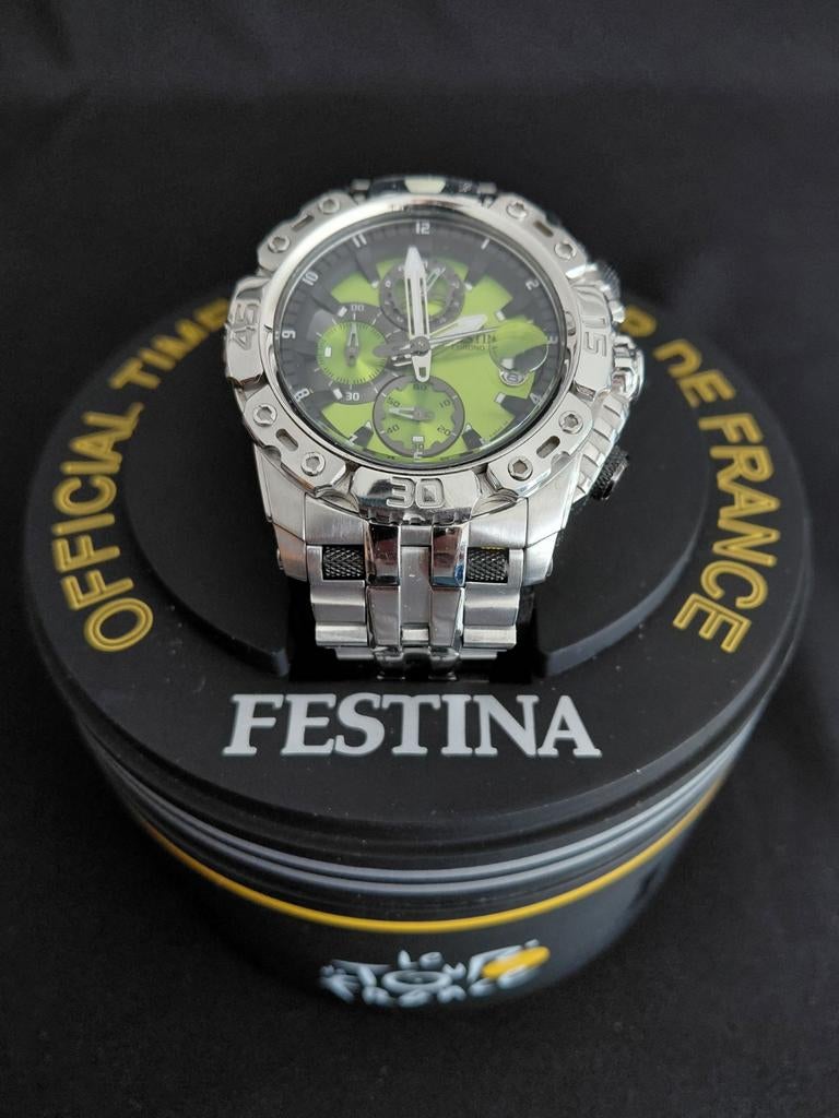 FESTINA Tour de France 2011, Handtassen en Accessoires, Horloges | Heren, Overige merken, Staal, Gebruikt, Staal