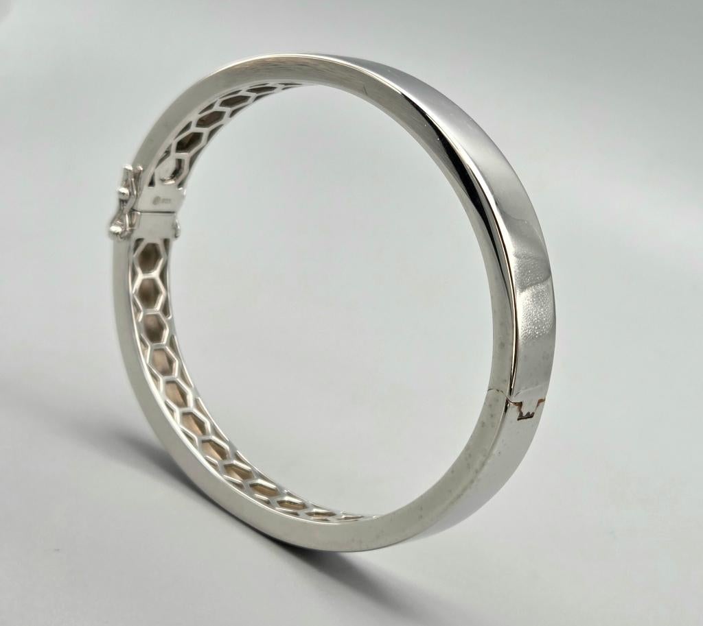 Bracelet carré épais en argent/bracelet esclave. 2026/61, Envoi, Neuf, Argent, Argent