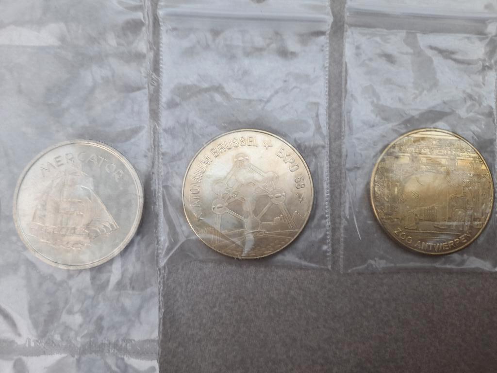 Munt belgian heritage zoo expo 58 mercator, Postzegels en Munten, Ophalen of Verzenden, Losse munt
