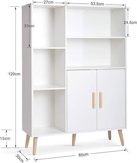 Buffet 2 portes | Blanc | LIVRAISON GRATUITE, Neuf, -, MONDEER, -