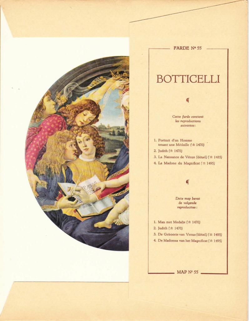 10 dossiers artistiques de la collection Soubry (Botticelli,, Enlèvement ou Envoi