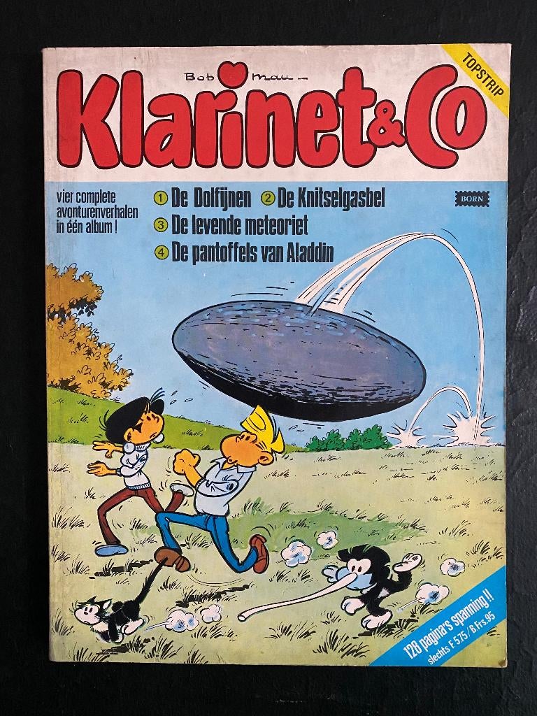 Klarinet & Co - Bob Mau - Album 4 verhalen (1974), Gelezen, Bob Mau, Eén stripboek, Ophalen of Verzenden