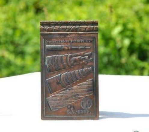 ancien porte carnet cuivre rouge cablerie de dour, Enlèvement ou Envoi, Cuivre