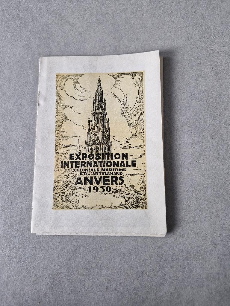 Exposition Internationale Anvers 1930, Envoi, Utilisé, Dépliant