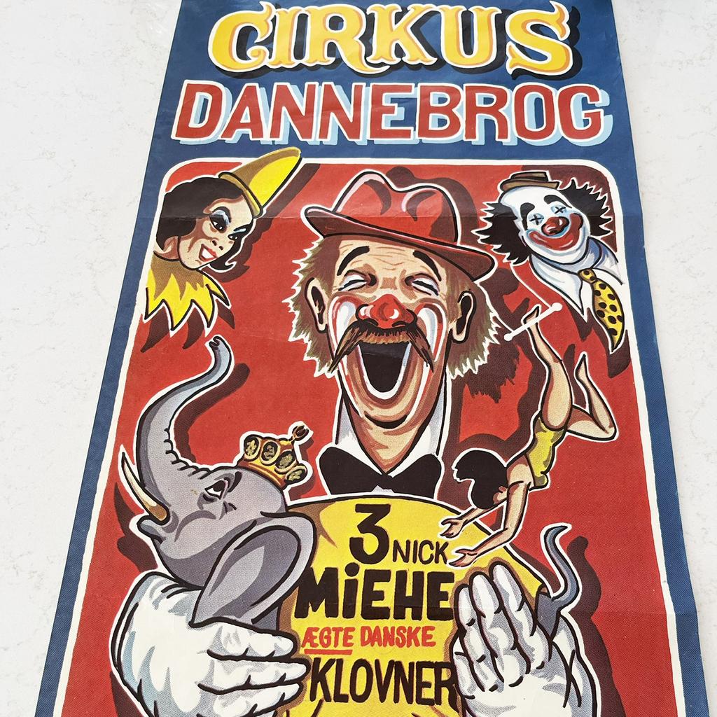 Affiche Cirkus Danneborg, Enlèvement ou Envoi, Comme neuf, A1 jusqu'à A3, Rectangulaire vertical