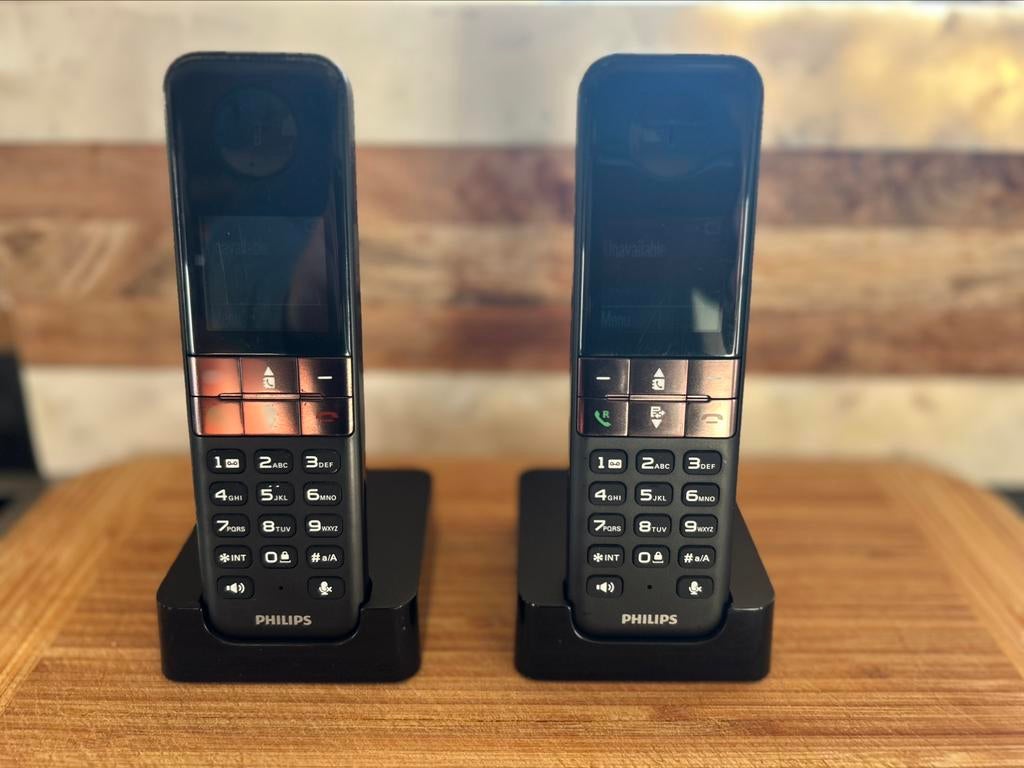 Philips draadloze telefoon set D450 Duo, Ophalen, Gebruikt