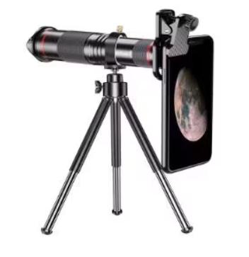 Télescope Telezoom pour téléphone portable avec zoom 48x, Neuf, Enlèvement ou Envoi, Moins de 80 mm, Avec trépied