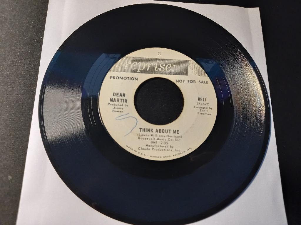 Dean Martin – Lay Some Happiness On Me / Think About Me '7, 7 inch, Single, Ophalen of Verzenden, Zo goed als nieuw