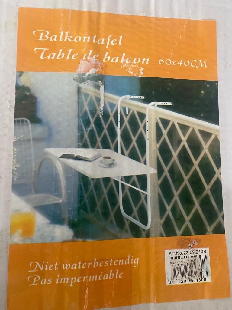 Balkontafel, Ophalen, Nieuw, Rechthoekig