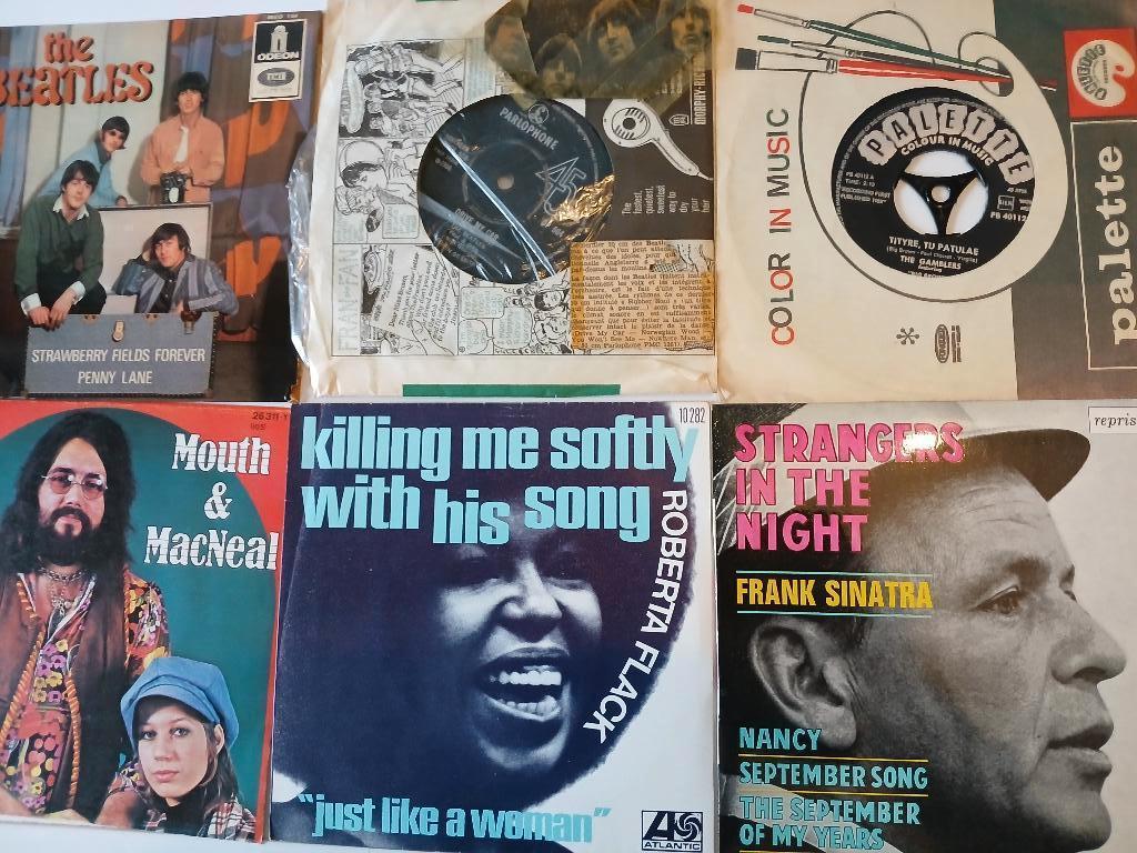 lot singels + 1 lp BEATLES, Cd's en Dvd's, Vinyl Singles, Ophalen, Zo goed als nieuw, Overige formaten, Wereldmuziek