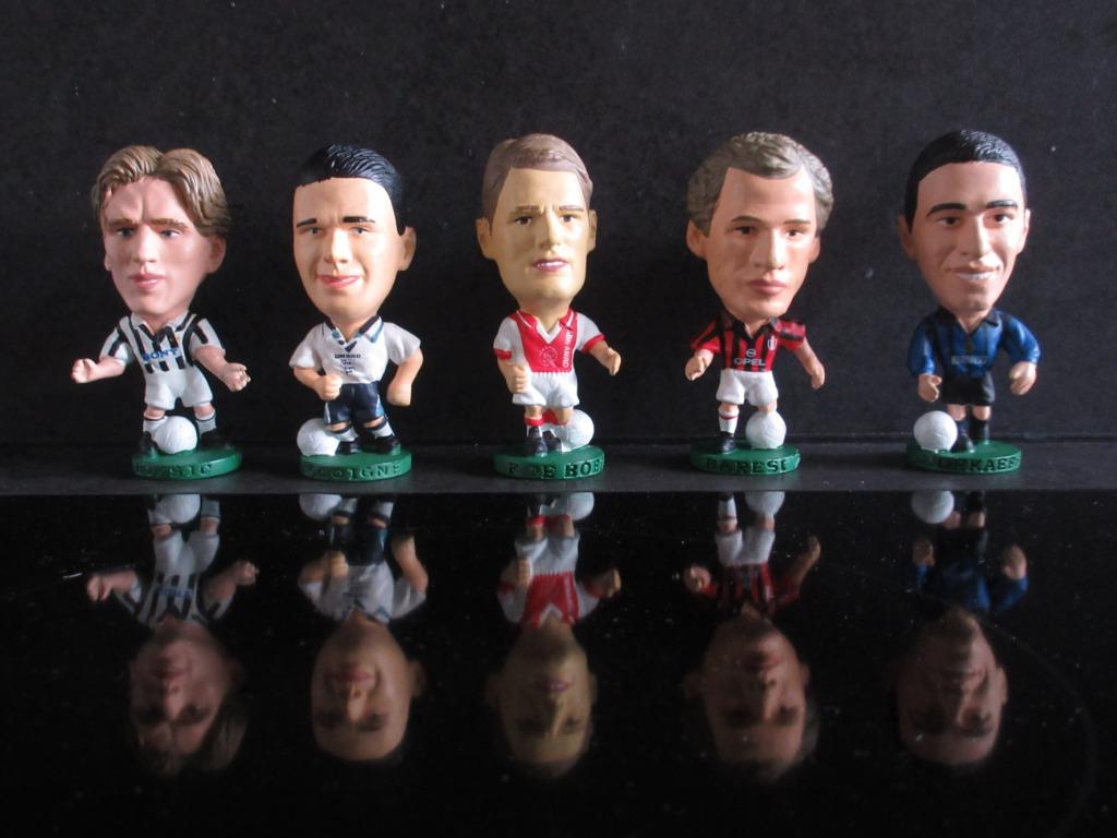 5 unieke voetbalpoppetjes superchampions ''97, Ophalen of Verzenden, Zo goed als nieuw
