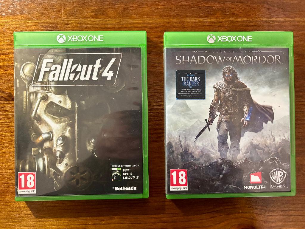 Xbox One : Fallout 4 & Shadow of Mordor, Enlèvement ou Envoi, Utilisé, Autres genres