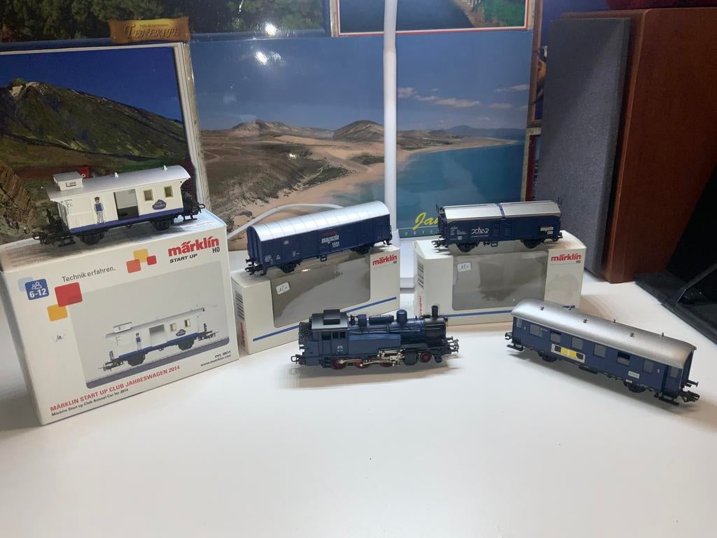 RAME COMPLETE SNCB LOCO3095 BR74 SERIE SPÉCIALE avec 4wagons, Enlèvement ou Envoi, Comme neuf, Märklin