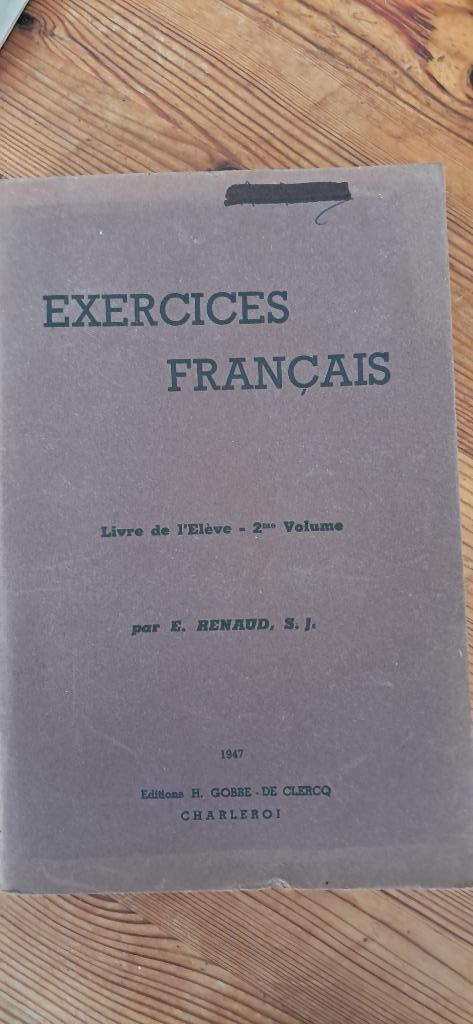 Boek cursus ´  Exercices français. ´, Antiek en Kunst, Ophalen
