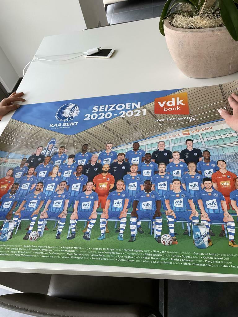 AA Gent poster van 2020-2021, Verzamelen, Ophalen of Verzenden, Nieuw