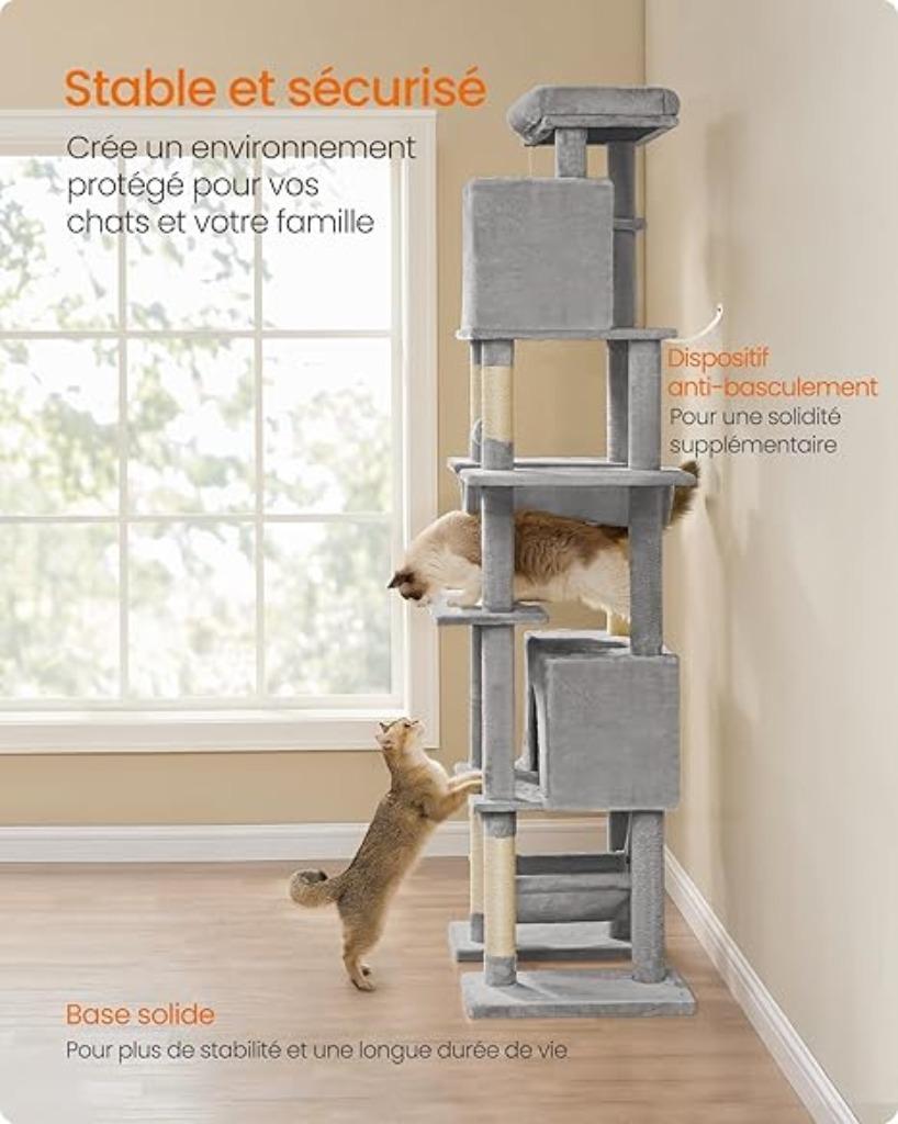 Krabpaal 201 cm | kattenhuis | kattentoren | Nieuw, Dieren en Toebehoren, -, Verzenden, Nieuw, Krabpaal