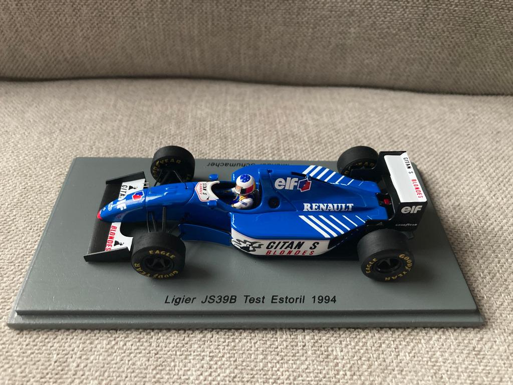 Michael Schumacher 1:43 Ligier JS39B Test Estoril 1994 F1, Ophalen of Verzenden, Nieuw, Formule 1