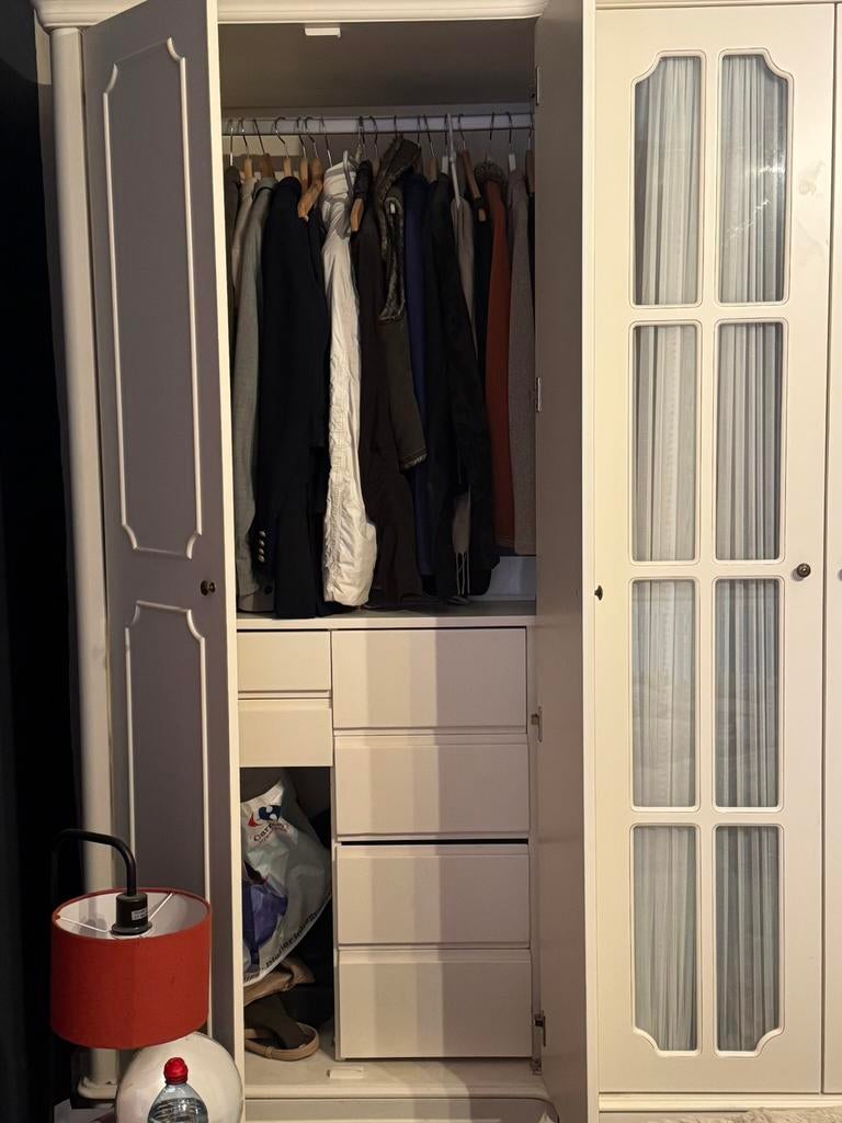 Grande garderobe blanc cassé, Enlèvement, Comme neuf