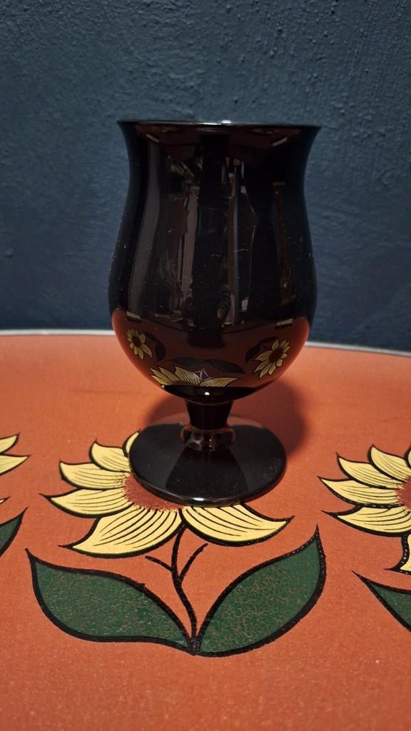 Duvel glas zwart, Ophalen of Verzenden, Duvel