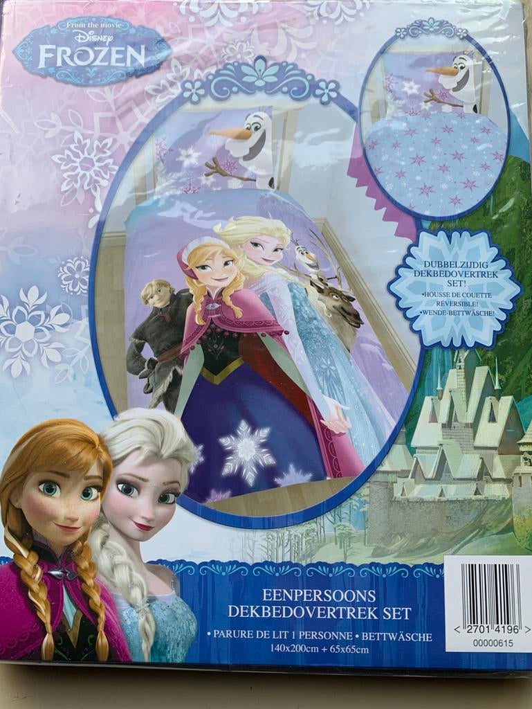 Katoenen dekbedovertrek, Frozen, 140-200 cm, Neuf, Garçon ou Fille, Housse de couette, Enlèvement