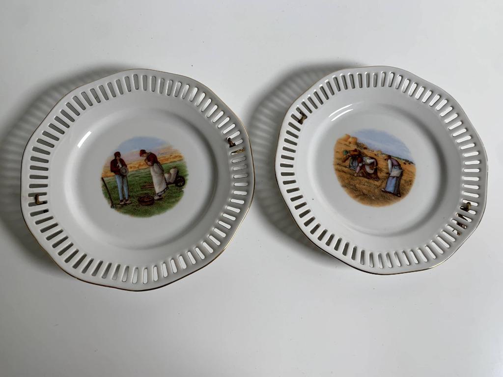 2 keramische sierborden, Antiek en Kunst, Ophalen of Verzenden