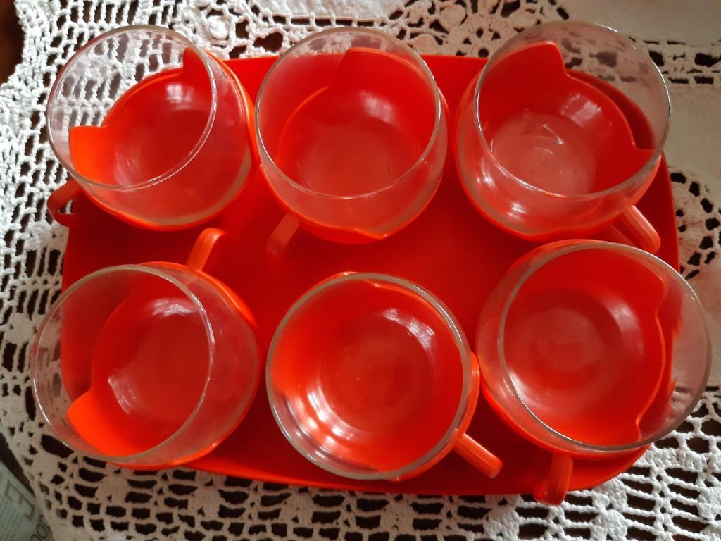 vintage theeglazen jaren '70, Antiek en Kunst, Ophalen