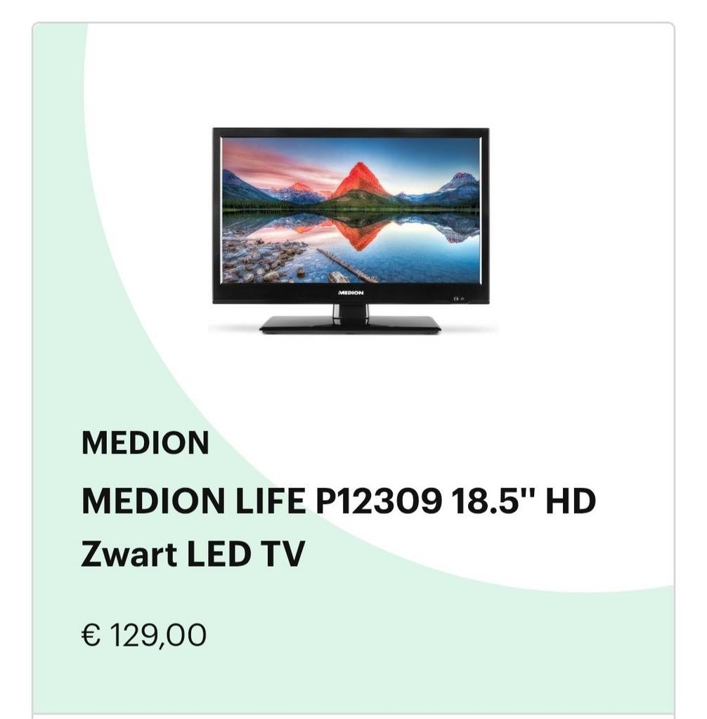 Tv met dvd speler 18,5", Ophalen