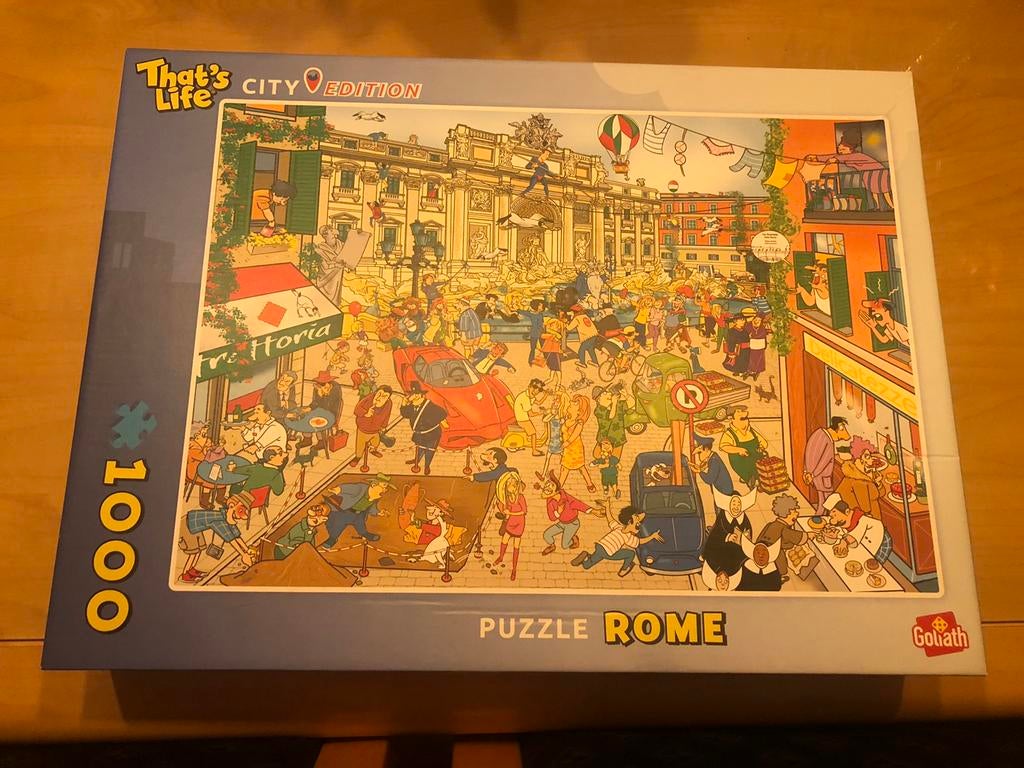Puzzle Rome 1000 pièces Goliath, Enlèvement ou Envoi, 500 à 1500 pièces, Utilisé, Puzzle