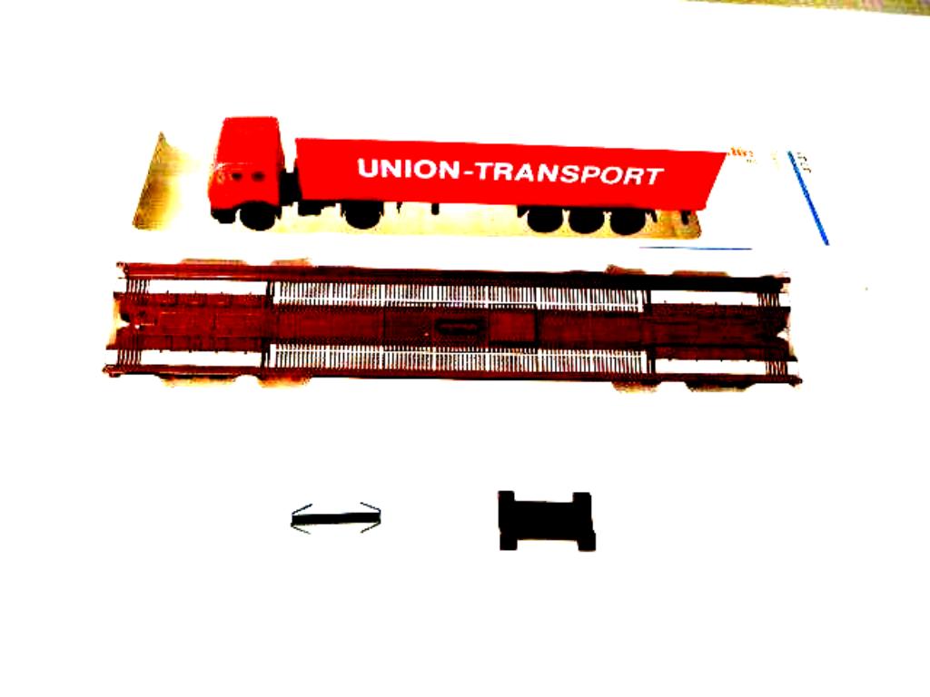 4741 MÄRKLIN HO– Lagevloerwagen/Low Floor wagen + kamion Uni, Wisselstroom, Ophalen of Verzenden, Analoog, Märklin