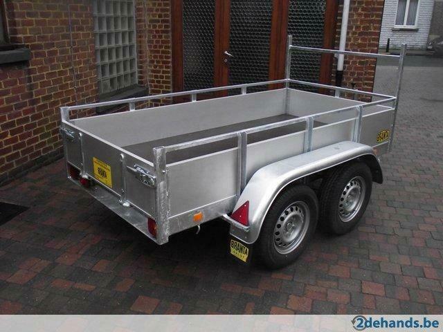 Nieuwe geremde bakaanhangwagen 2,5 x 1,6m te 9300 Aalst, Nieuw