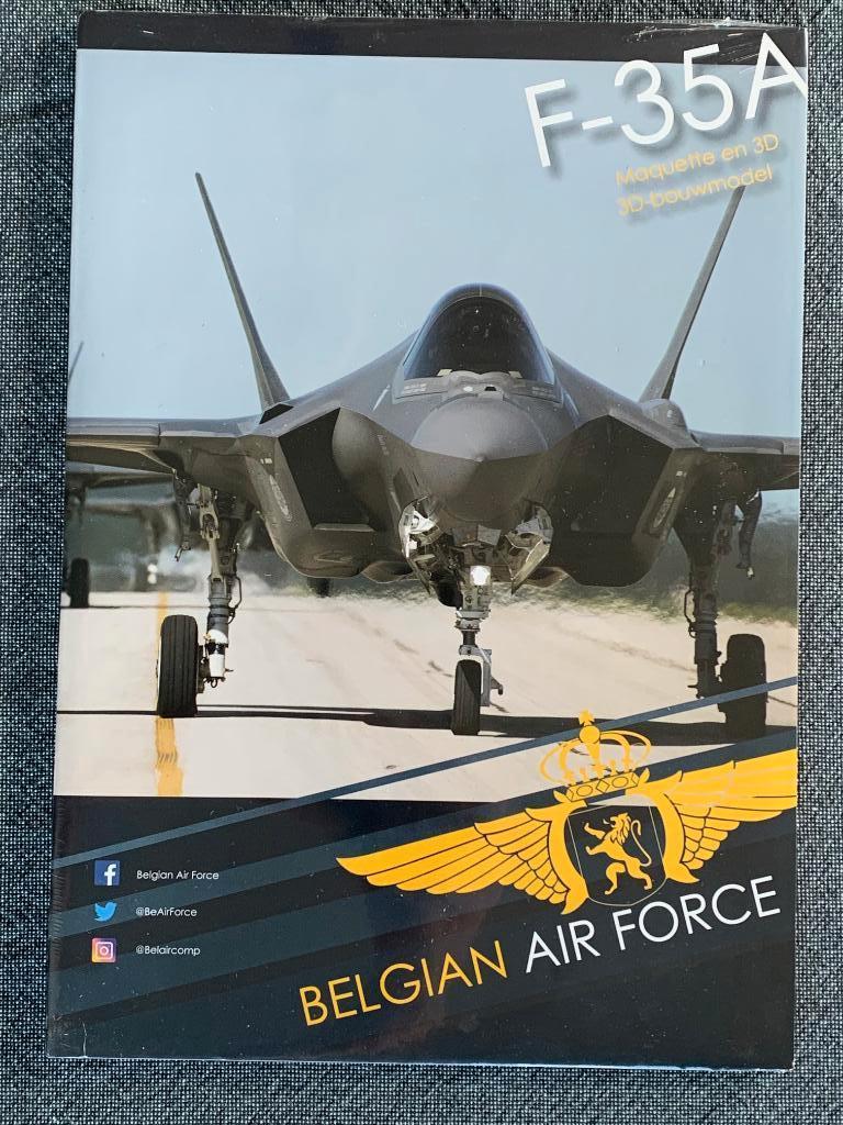 3D bouwmodel van F-35 Belgian Air Force (nog geseald), Verzenden, Luchtmacht, Miniatuur of Beeldje