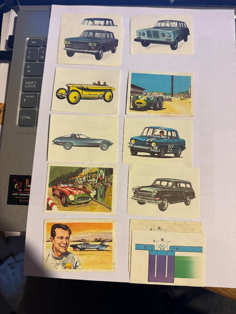 12 images chromo Chaucolat Jacques 1964 1966, Ophalen of Verzenden, Gelezen