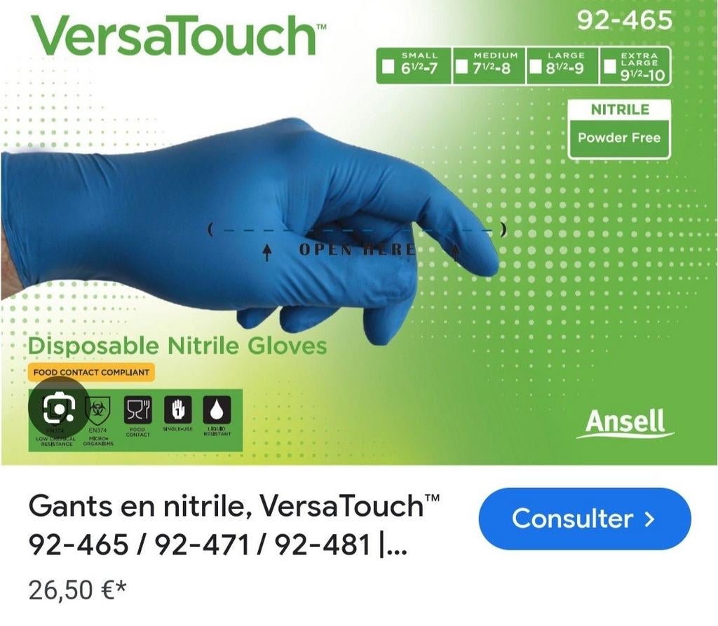 gants nettoyage versatouch 10 pièces, Caravanes & Camping, Enlèvement ou Envoi, Comme neuf