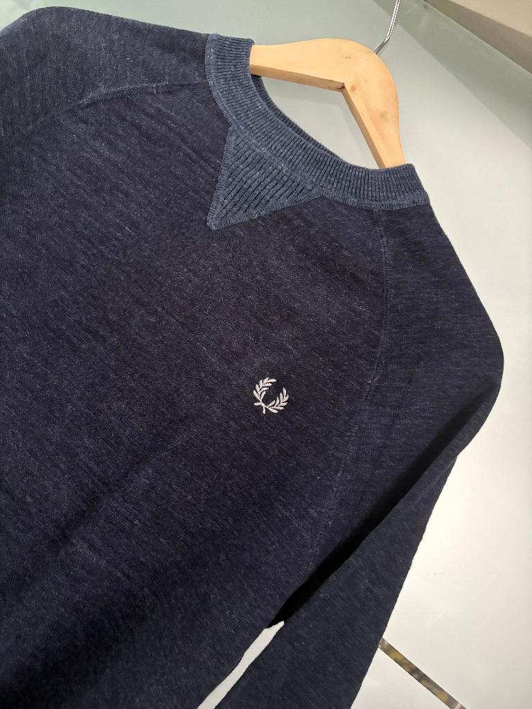 Fred Perry - Blauwe trui, FRED PERRY, Blauw, Ophalen of Verzenden, Zo goed als nieuw