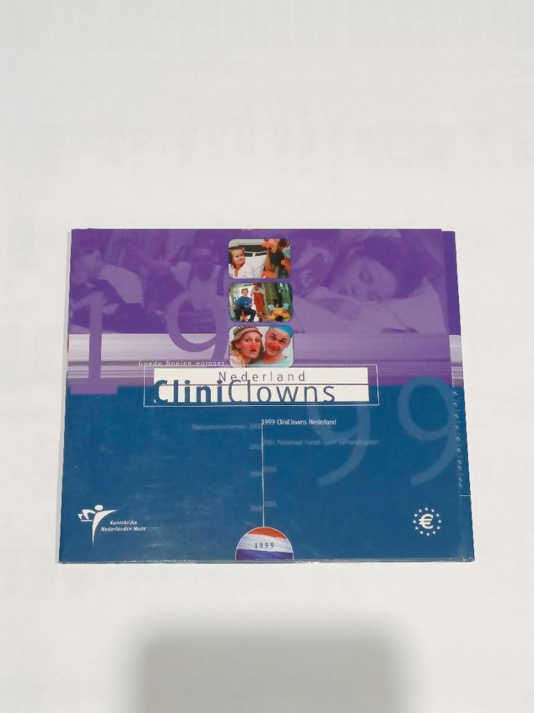 Nederland EURO 1999 Jaarserie Clowns & Clinic, Postzegels en Munten, Ophalen of Verzenden, Overige landen, 2 euro, Setje