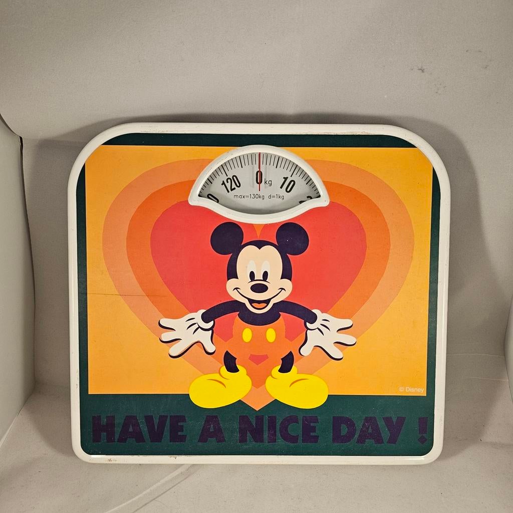 Vintage weegschaal Mickey Mouse Disney, Ophalen of Verzenden, Mickey Mouse