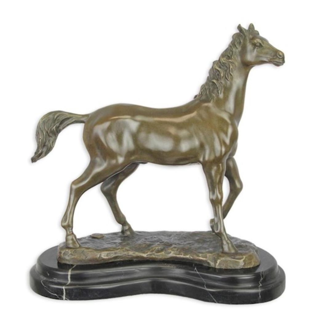 Prachtig Bronzen Beeld van een Paard GRATIS LEVERING, Antiek en Kunst, Verzenden, Brons
