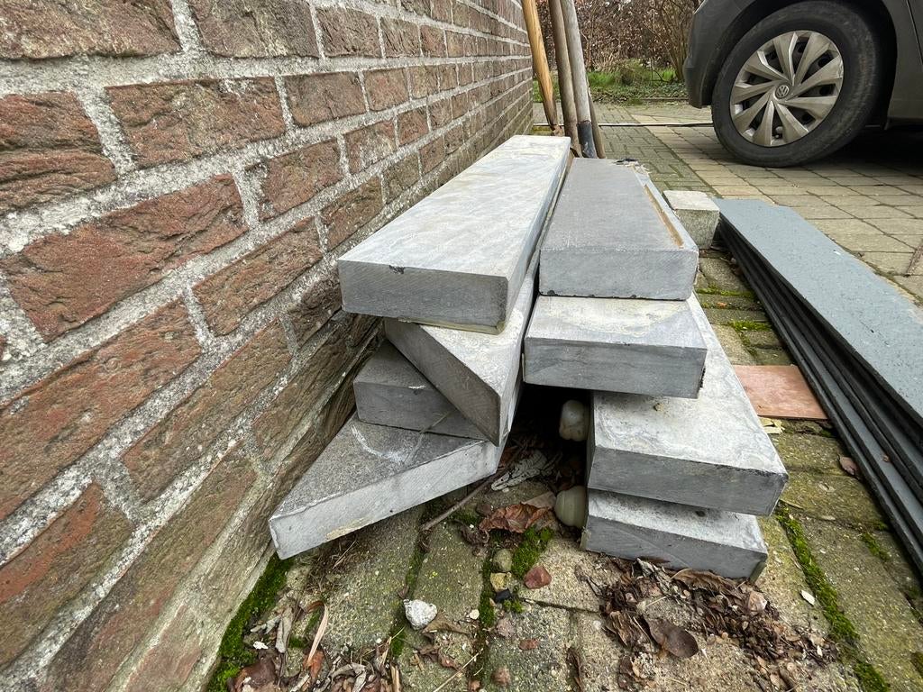 Blauwsteen - 8 stuks, Ophalen, Gebruikt