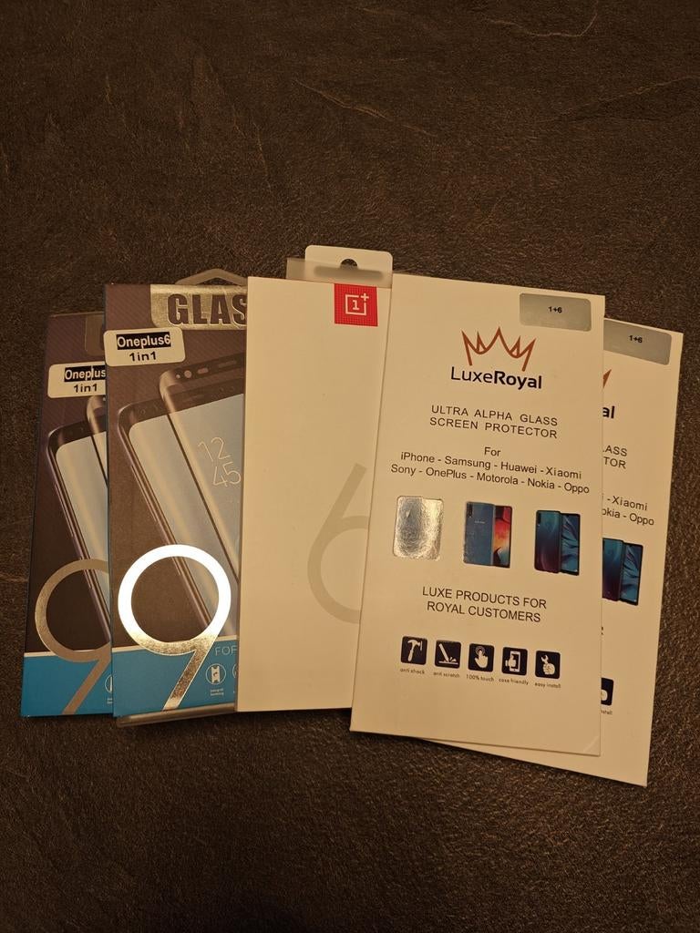 OnePlus 6 screenprotector 5 stuks nieuw, Télécoms, Enlèvement, Neuf