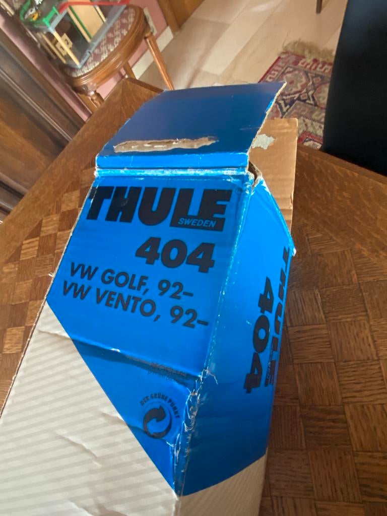 Barres de toit Thule 404 noires, pour old timer, Ophalen, Gebruikt