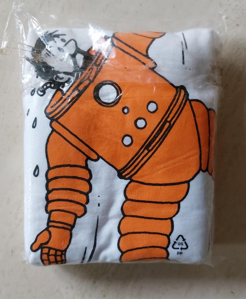 TINTIN  T-shirt  Haddock en cosmonaute taille L boutique TT, Enlèvement ou Envoi, Tintin