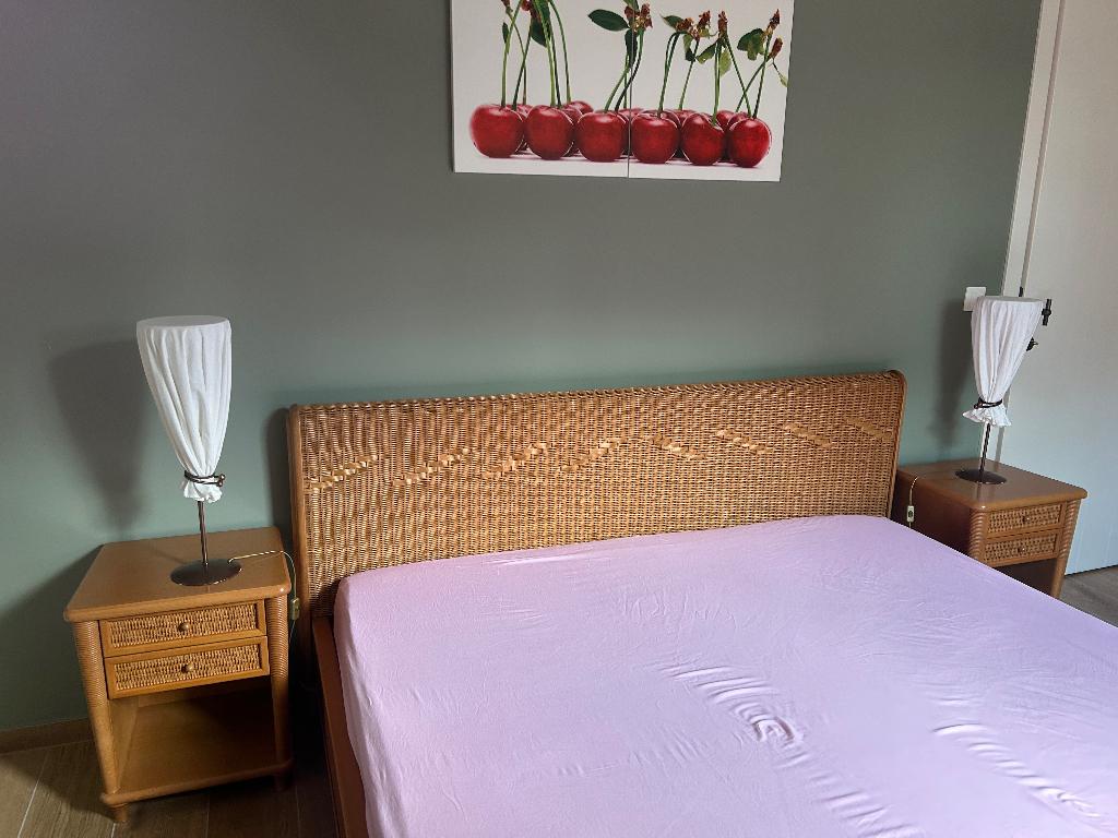 Bed met 2 nachtkastjes, Huis en Inrichting, Ophalen, Gebruikt, Tweepersoons, 180 cm