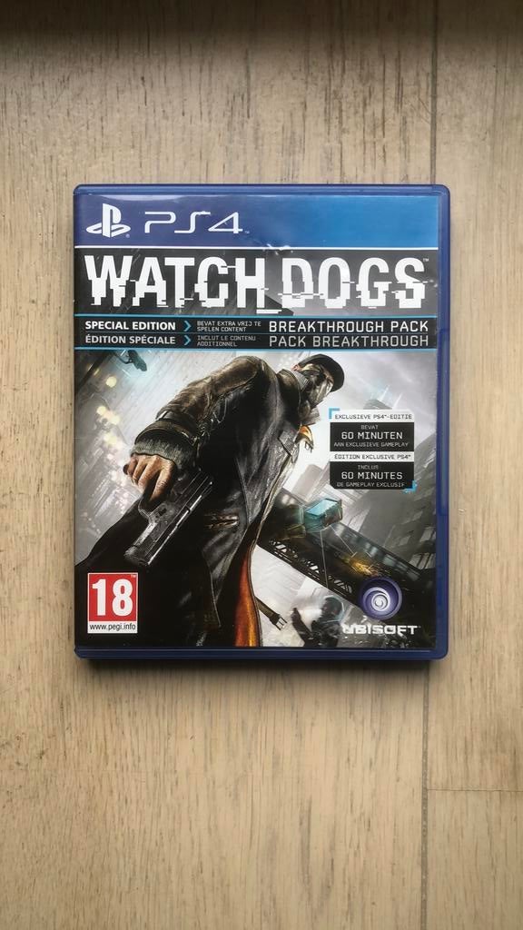Watch Dogs - Special D1 Edition (ps4)., Games en Spelcomputers, Ophalen, Avontuur en Actie, Vanaf 18 jaar
