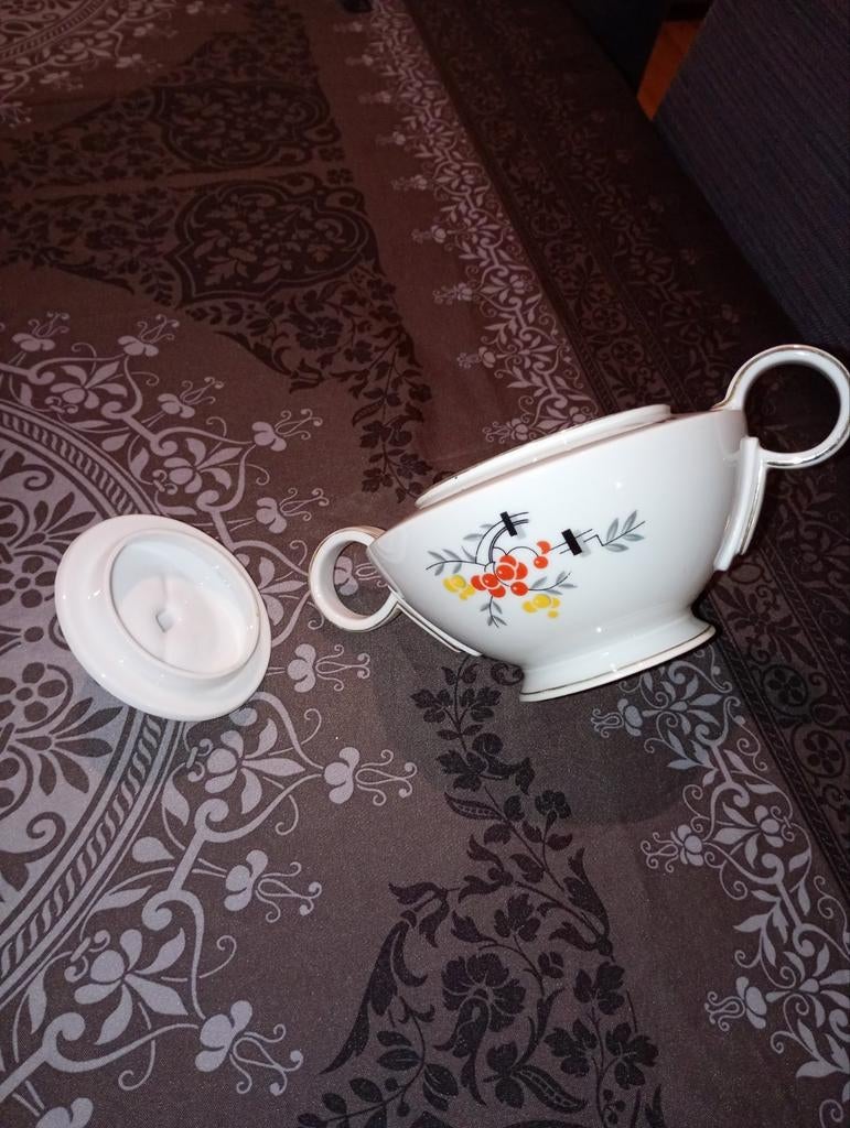 Sucrier en porcelaine 'Epiag Tchécoslovaquie', Antiek en Kunst, Ophalen