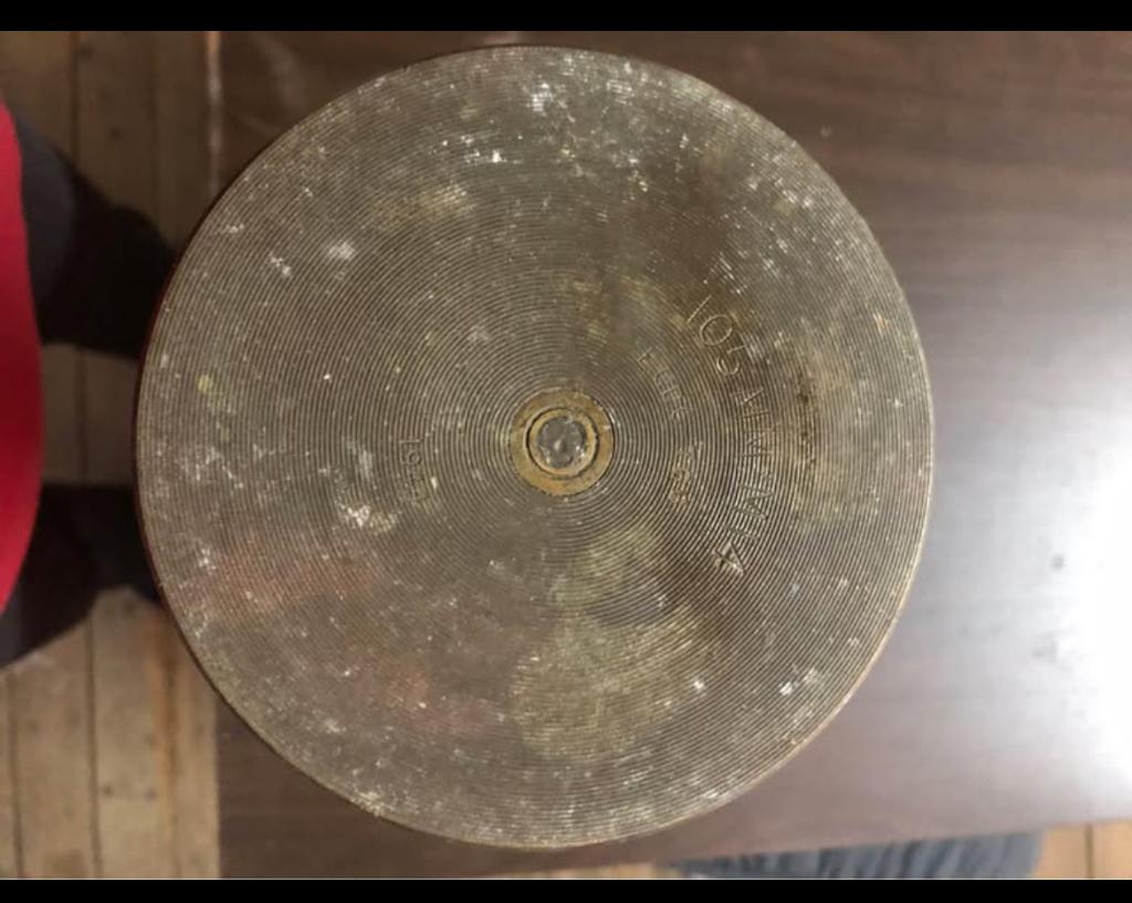 Dop met een huls van 105 mm, Verzamelen, Ophalen of Verzenden, Landmacht, Hulzen of Bodemvondsten